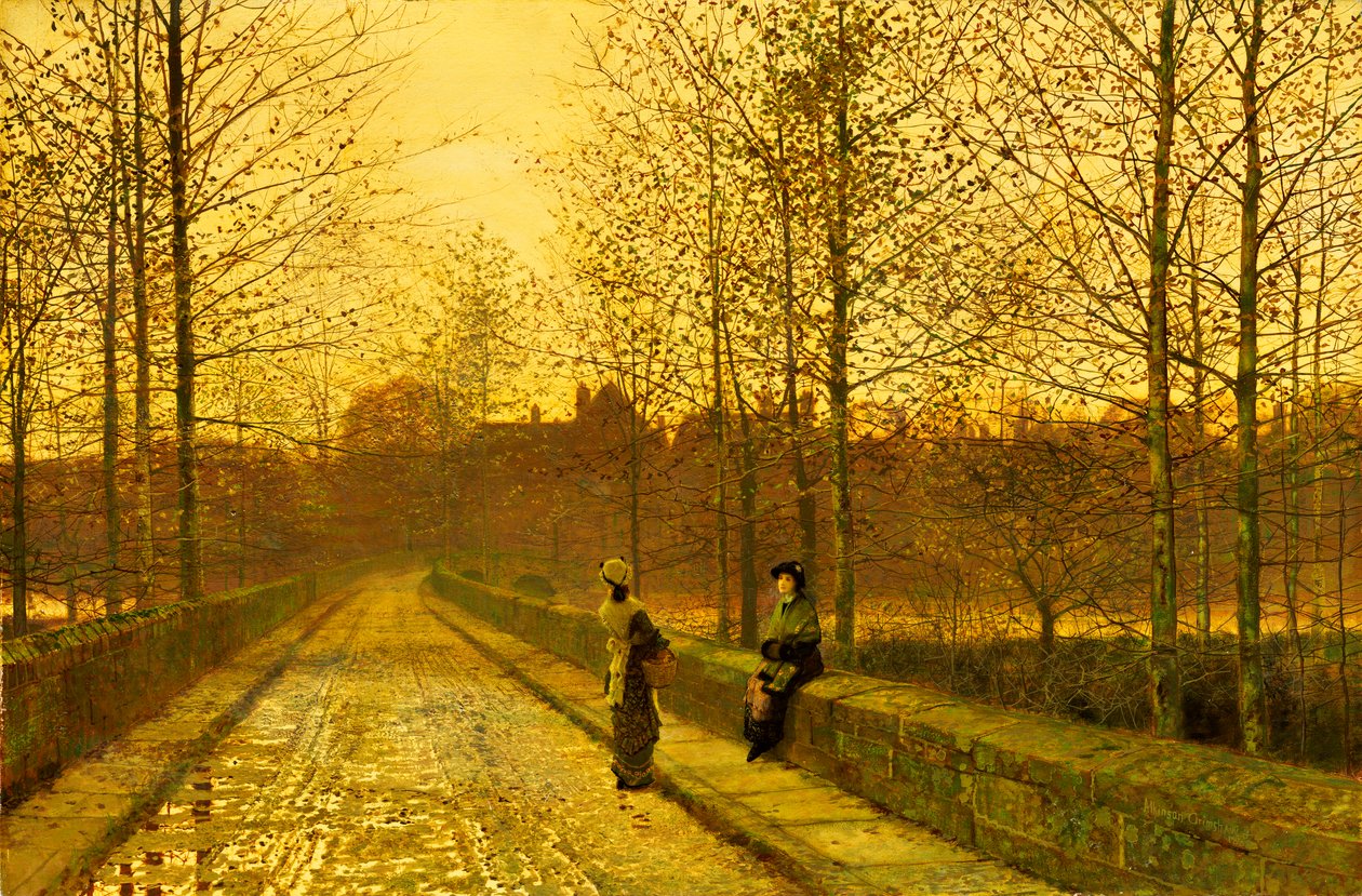 W Złotym Zmierzchu, 1883 autorstwa John Atkinson Grimshaw