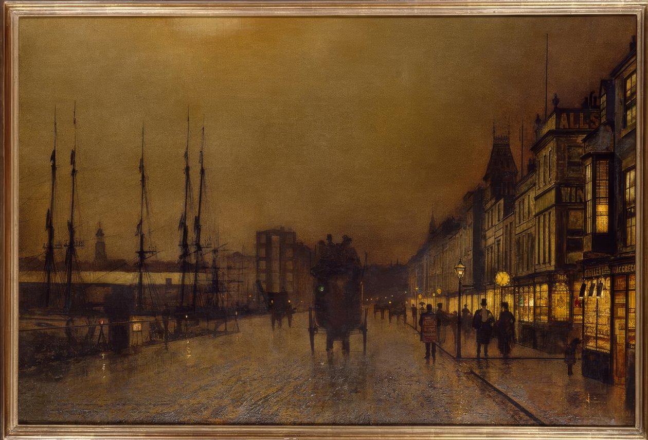 J.A.Grimshaw, Glasgow / obraz autorstwa John Atkinson Grimshaw
