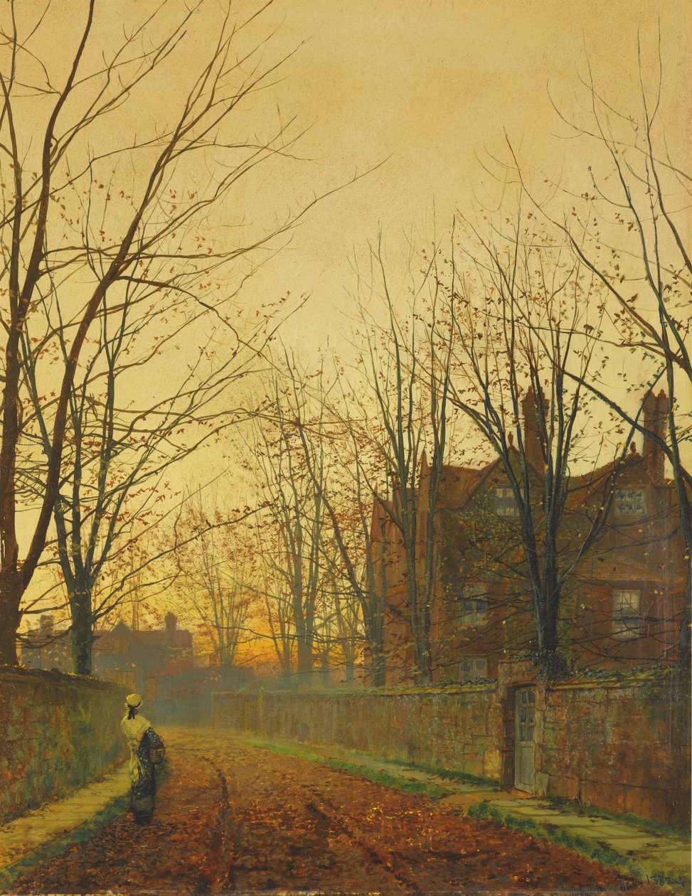 Koniec października autorstwa John Atkinson Grimshaw