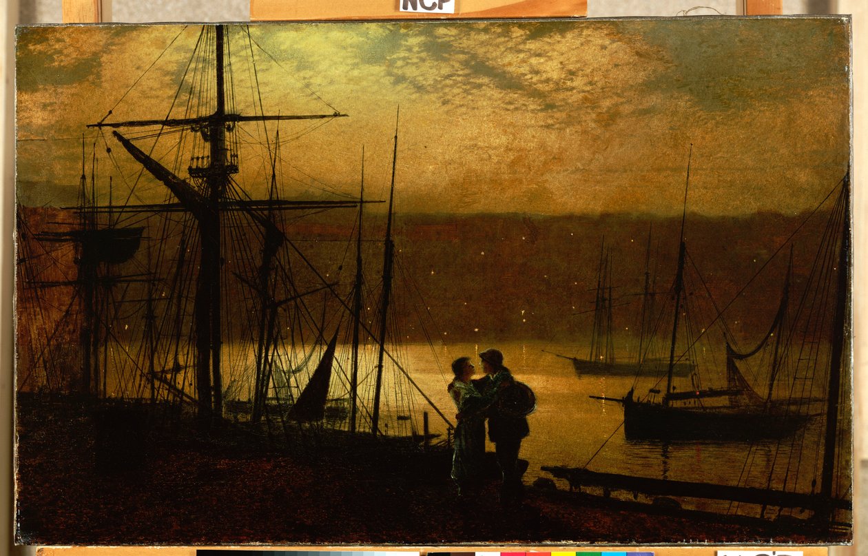 Zewnętrzna granica - widok Whitby, 1887 autorstwa John Atkinson Grimshaw