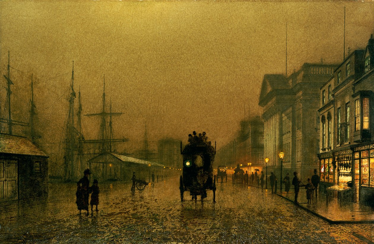 Dok Salthouse, Liverpool autorstwa John Atkinson Grimshaw