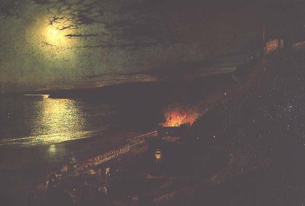 Scarborough: Sic Transit Gloria Mundi autorstwa John Atkinson Grimshaw