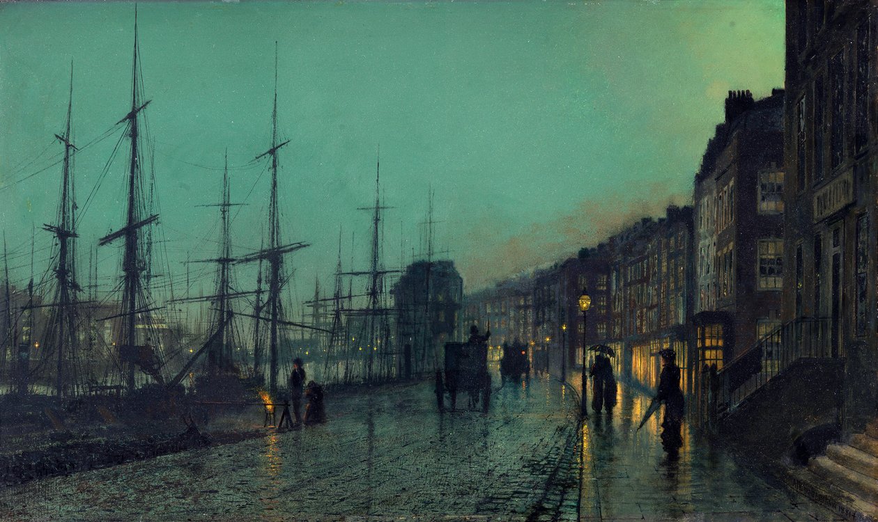 Żegluga na rzece Clyde autorstwa John Atkinson Grimshaw