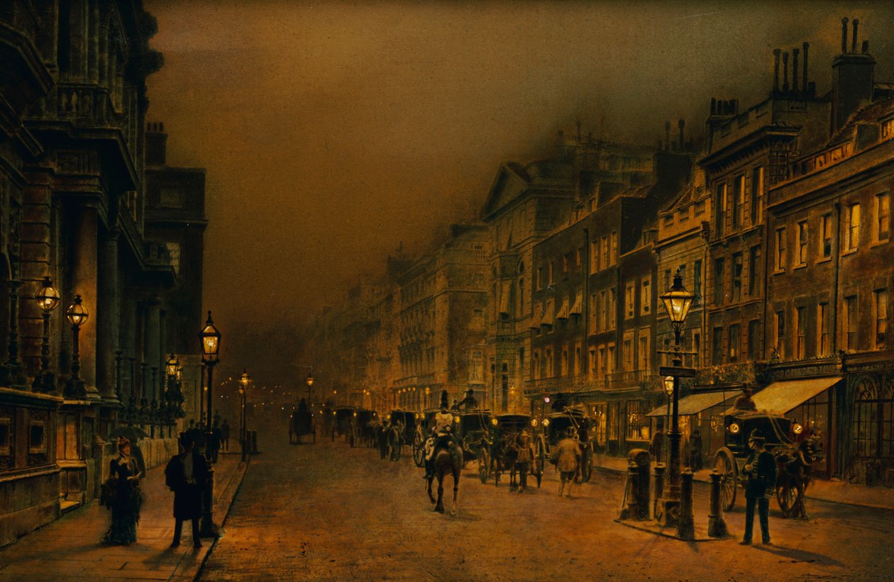 Ulica św. Jakuba autorstwa John Atkinson Grimshaw