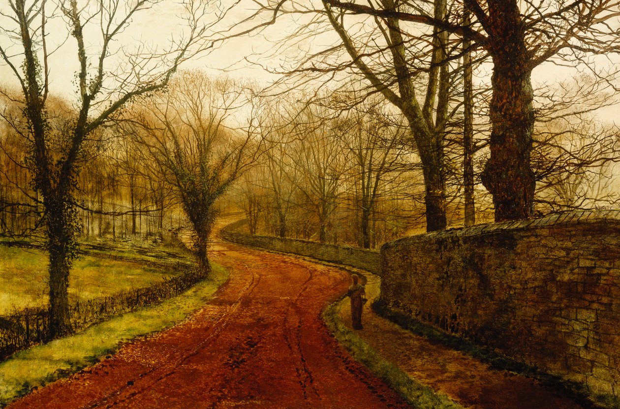Park Stapleton, Pontefract, 1877 autorstwa John Atkinson Grimshaw