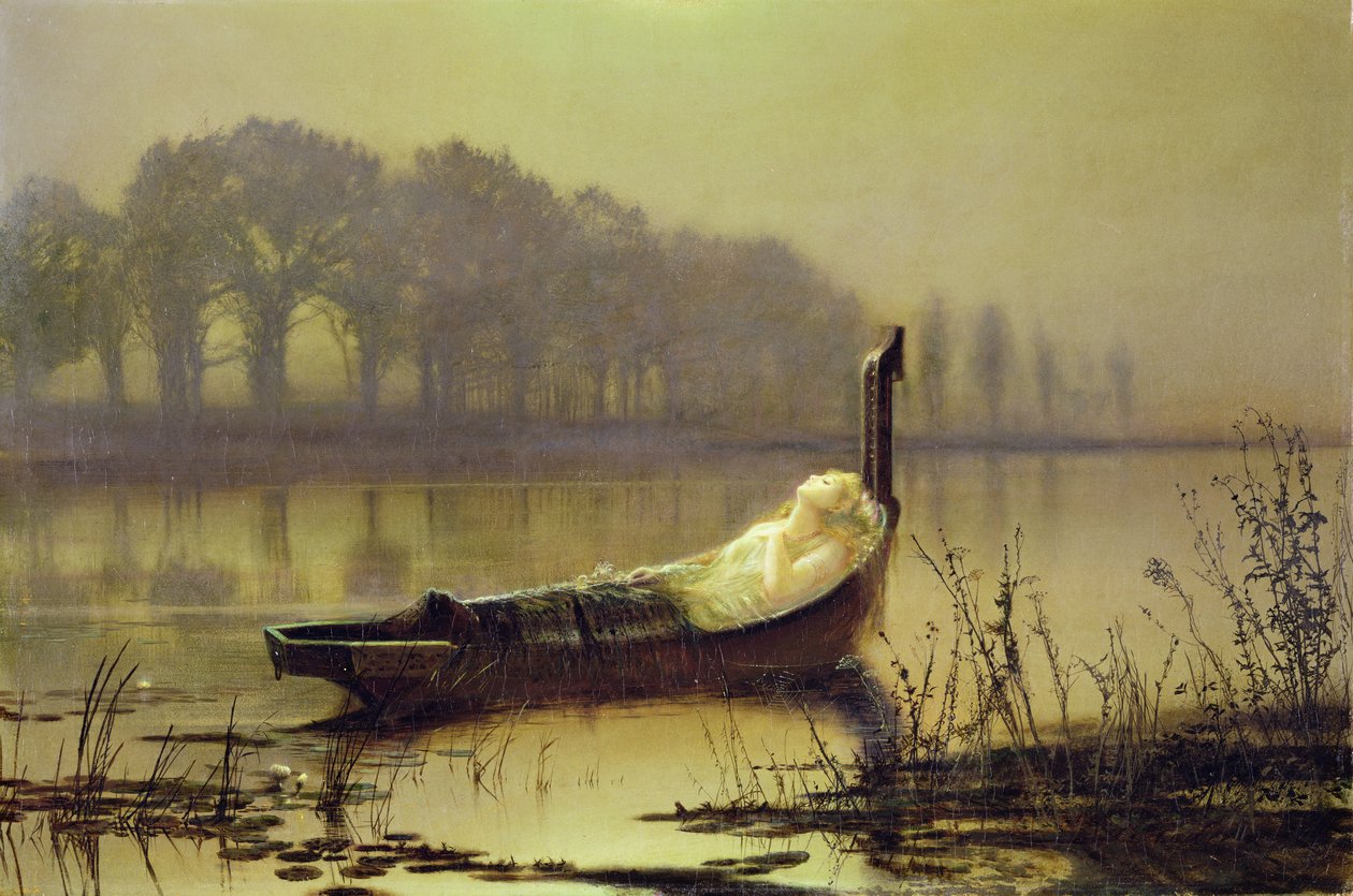 „Pani Shalott”, ok. 1875 (olej na płótnie) autorstwa John Atkinson Grimshaw