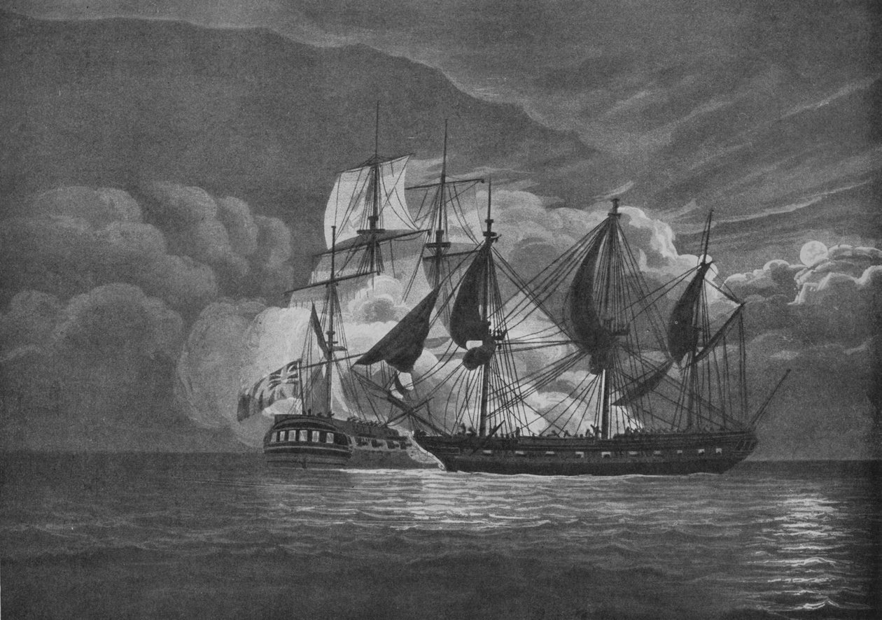 Dobra pogoń i przechwycenie, c1800 autorstwa John Augustus Atkinson