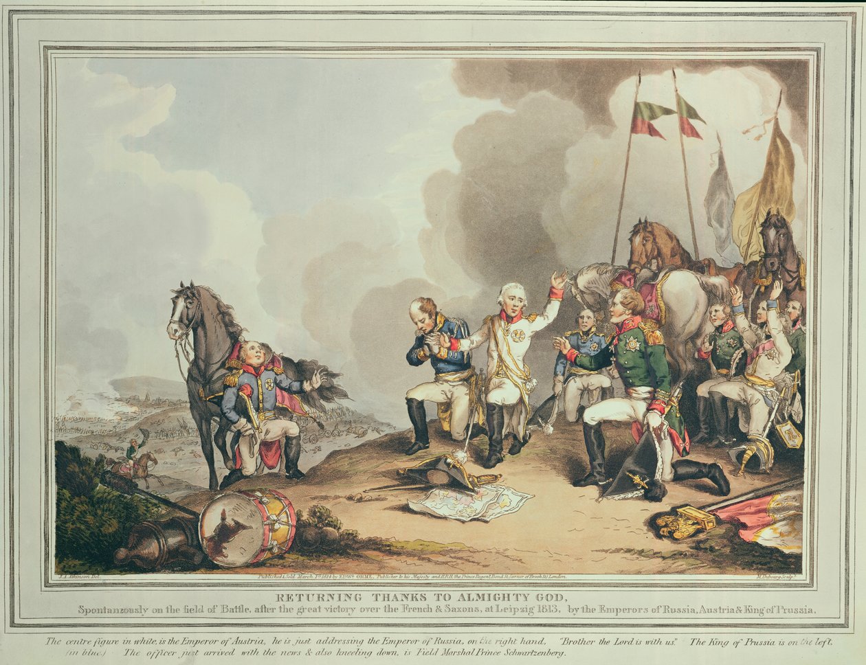 Powrót dzięki Bogu Wszechmogącemu, 1814 autorstwa John Augustus Atkinson