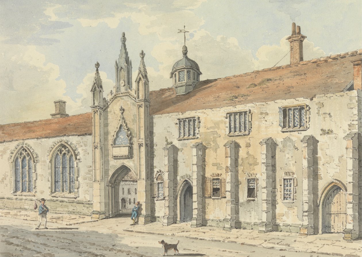 Szkoła w Wells, Somerset autorstwa John Augustus Atkinson
