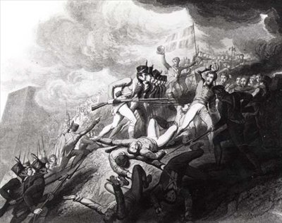 Szturm na San Sebastian, 31 sierpnia 1813 (patrz 126363) autorstwa John Augustus after Atkinson