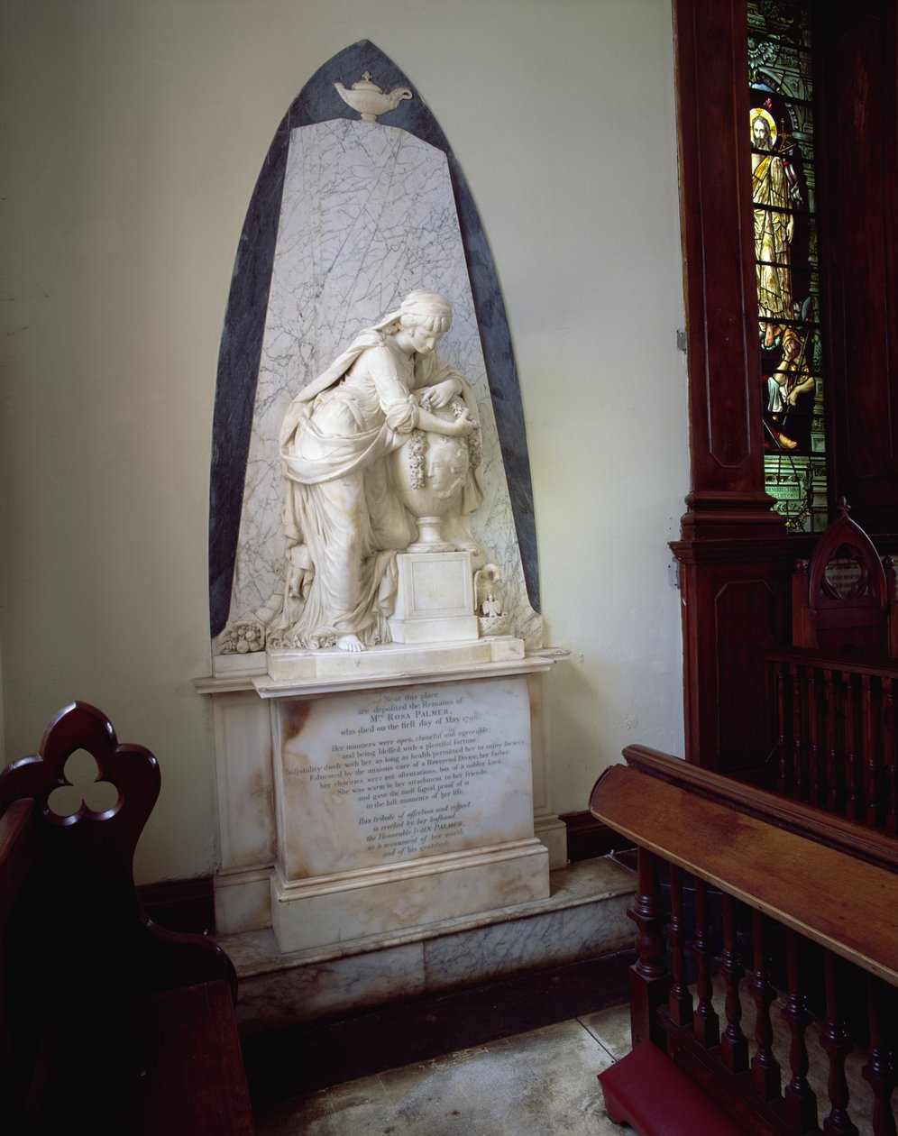 Pomnik Rosy Palmer z Rose Hall, 1790 (marmur) autorstwa John Bacon