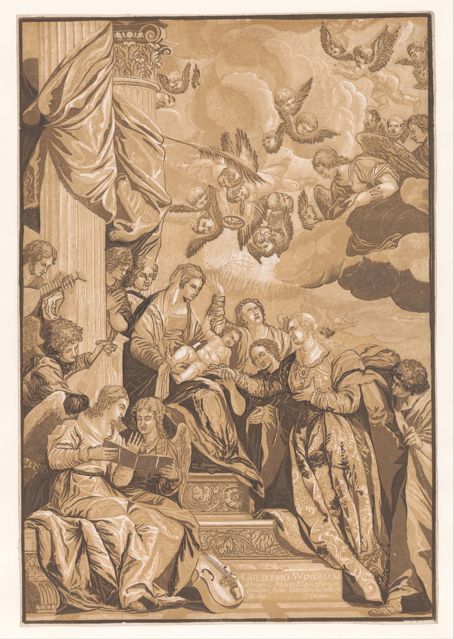 Małżeństwo św Katarzyny Dzieła sztuki mistrzów weneckich (tytuł serii) Selectora opery (tytuł serii) autorstwa John Baptist Jackson