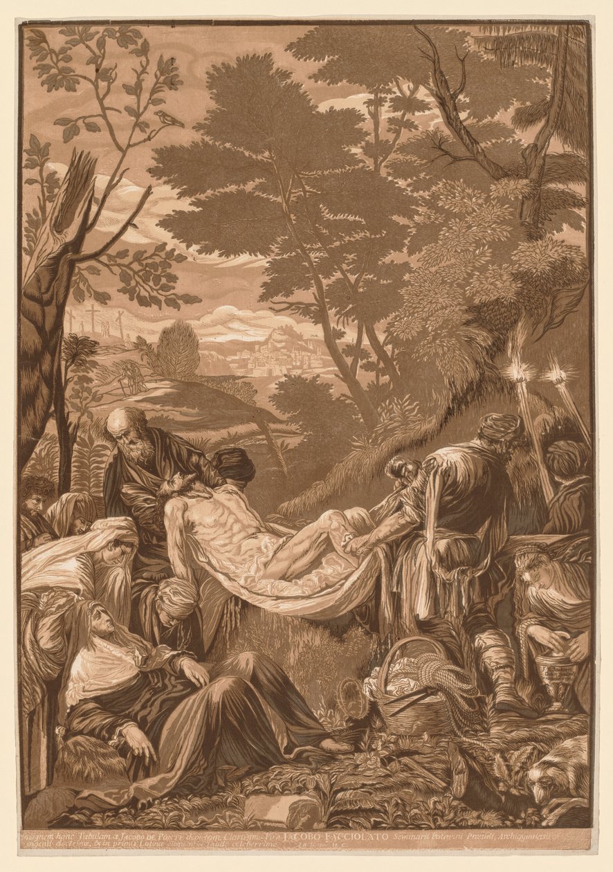 Zestaw wenecki: Złożenie do grobu Chrystusa autorstwa John Baptist Jackson