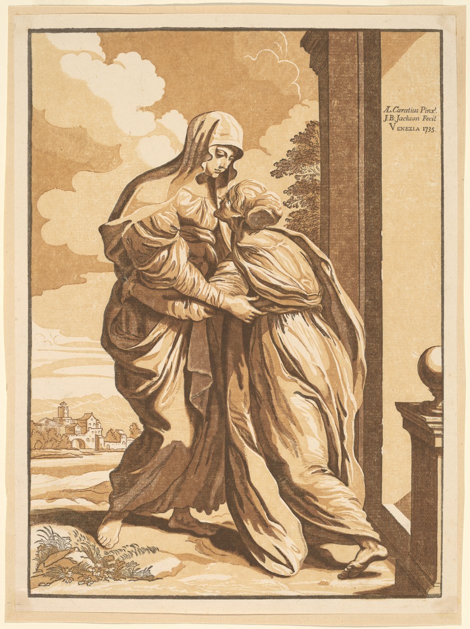 Nawiedzenie Matki Boskiej autorstwa John Baptist Jackson, after Annibale Carracci