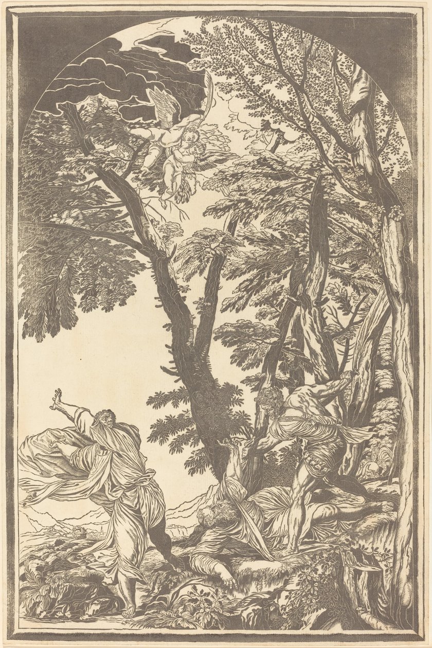 Śmierć św. Piotra Męczennika autorstwa John Baptist Jackson after Titian