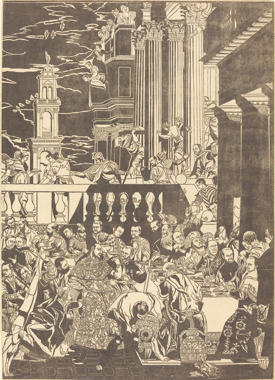 Małżeństwo w Kanie [prawa płyta] autorstwa John Baptist Jackson after Veronese