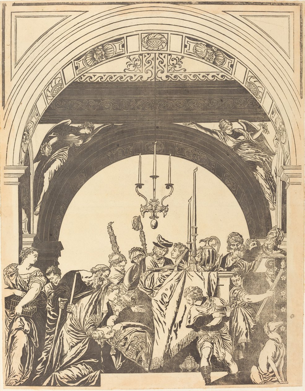 Ofiarowanie w świątyni (obrzezanie) autorstwa John Baptist Jackson after Veronese