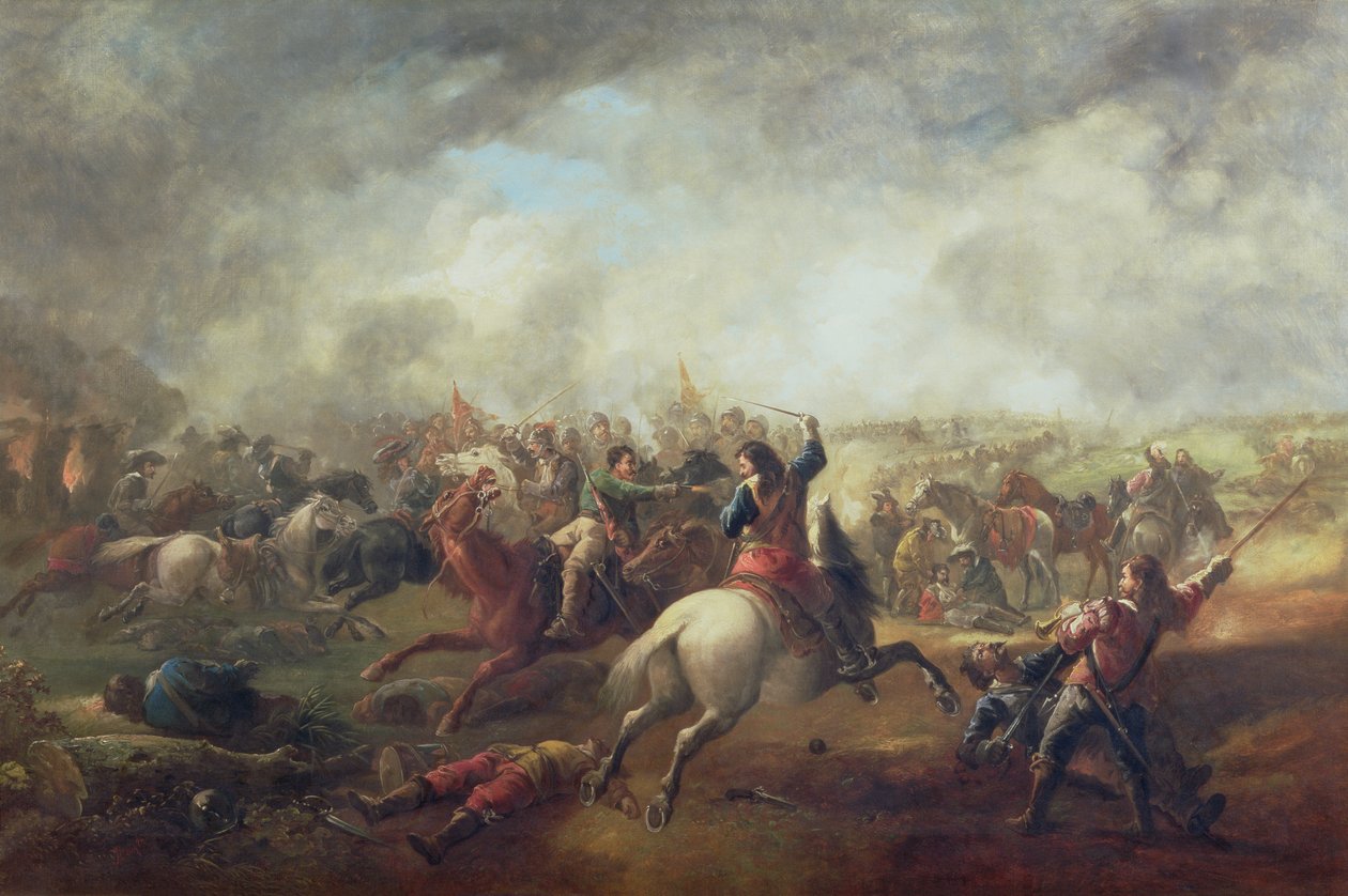 Bitwa pod Marston Moor, 1644 autorstwa John Barker