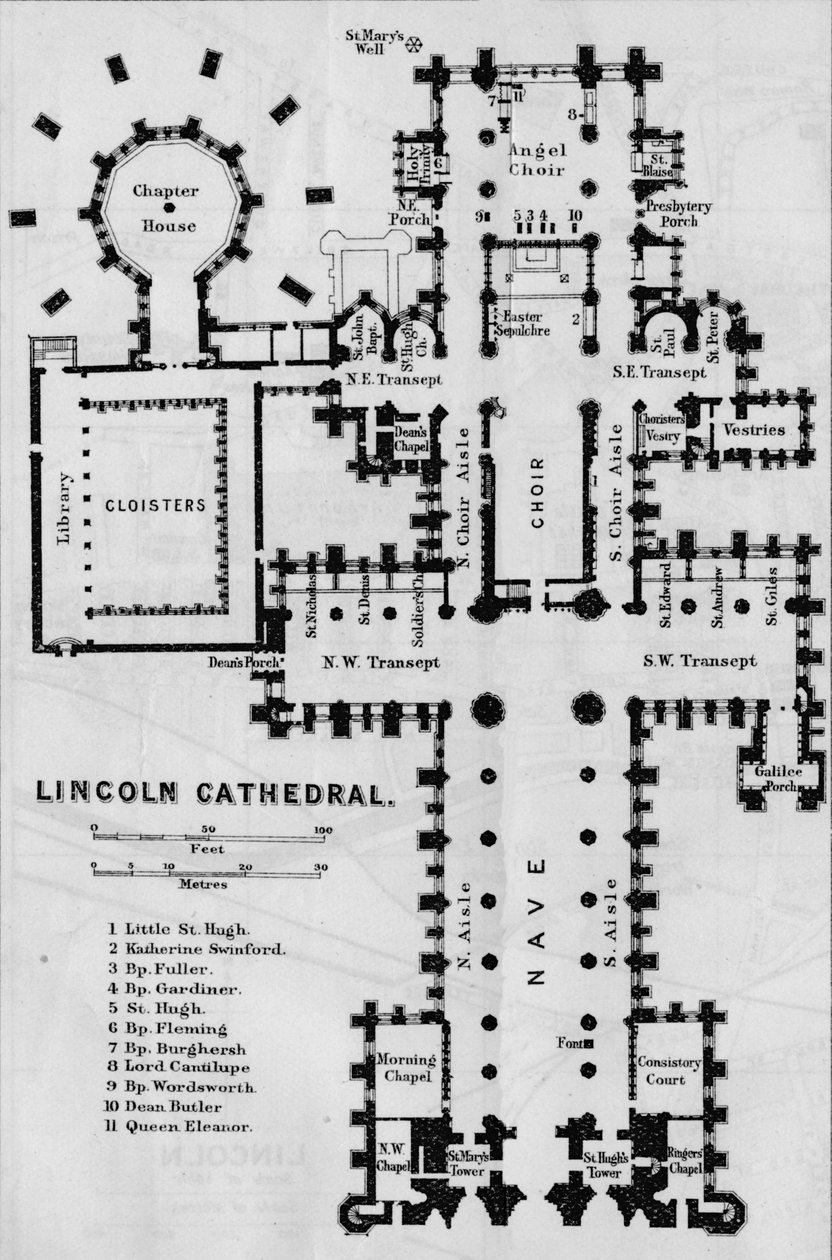 Katedra w Lincoln, XX wiek autorstwa John Bartholomew