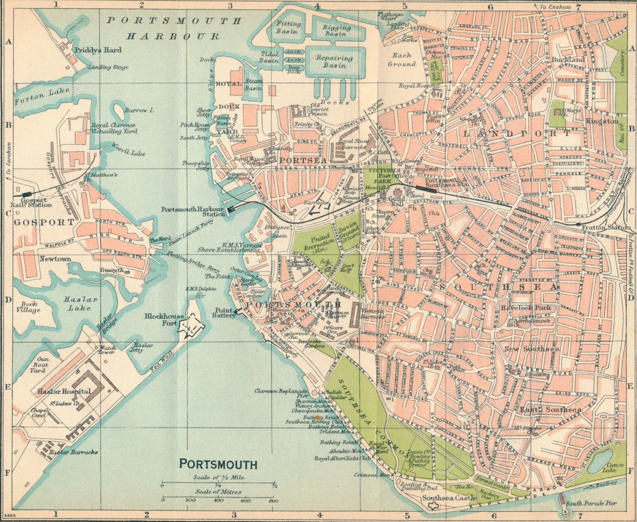 Portsmouth, wiek XX autorstwa John Bartholomew