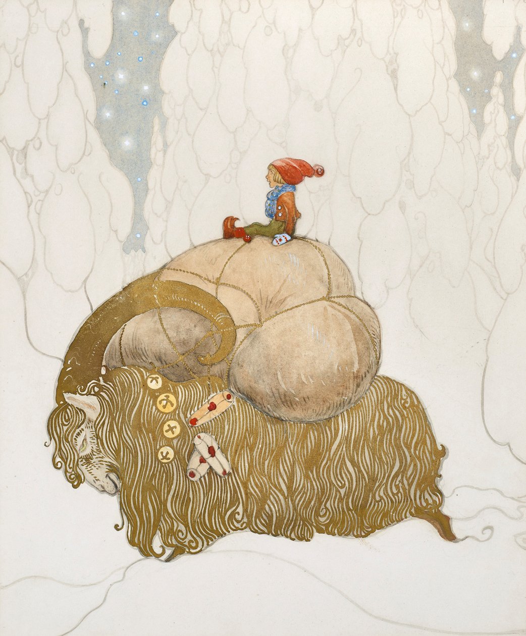 Piosenka bożonarodzeniowa, 1912. autorstwa John Bauer