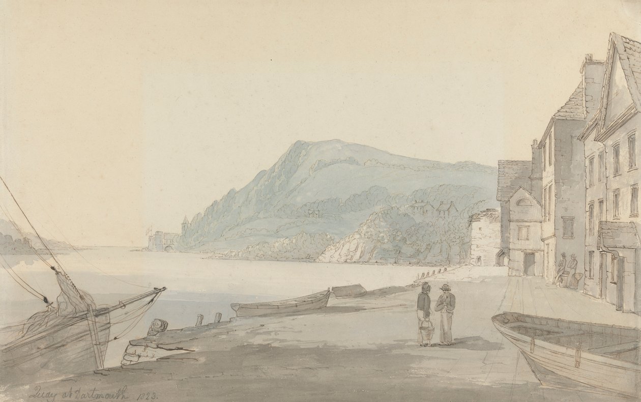 Quay w Dartmouth autorstwa John Baverstock Knight