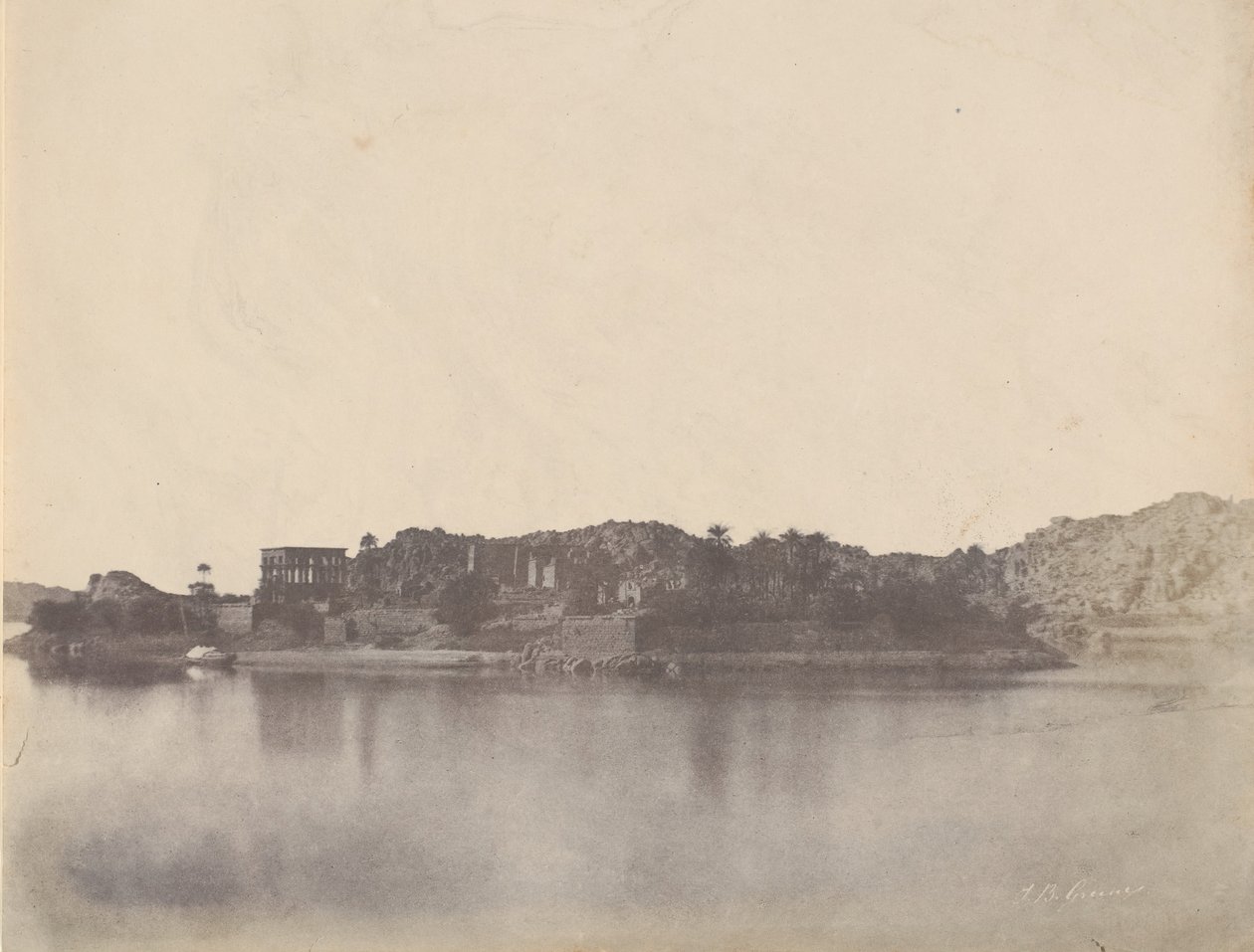 Wyspa Philae, 1853-54. autorstwa John Beasley Greene