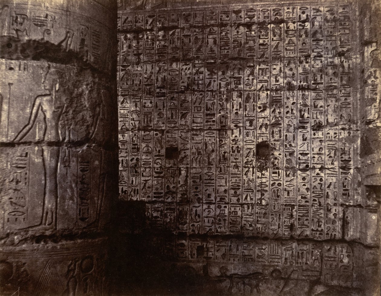 Medinet-Habu, 1854. autorstwa John Beasley Greene
