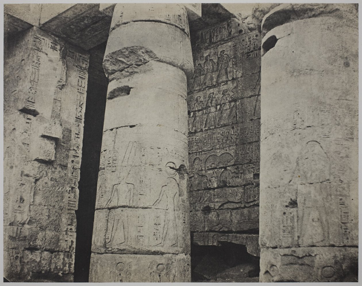 Medinet Habu, świątynia grobowa Ramzesa III, lewa ściana autorstwa John Beasley Greene
