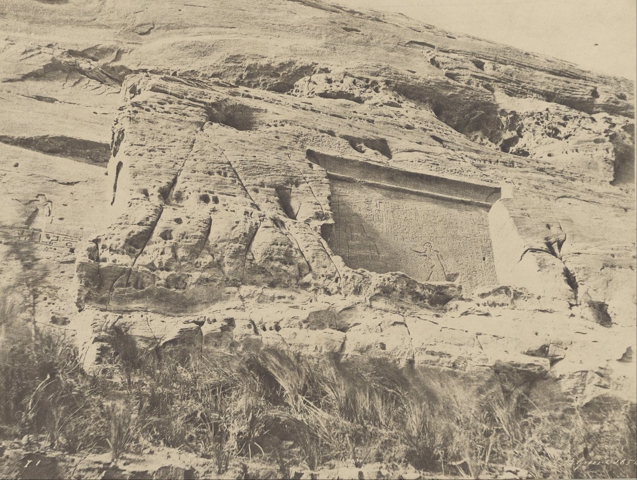 Ibsamboul, Stela na prawo od świątyni Hathor autorstwa John Beasly Greene
