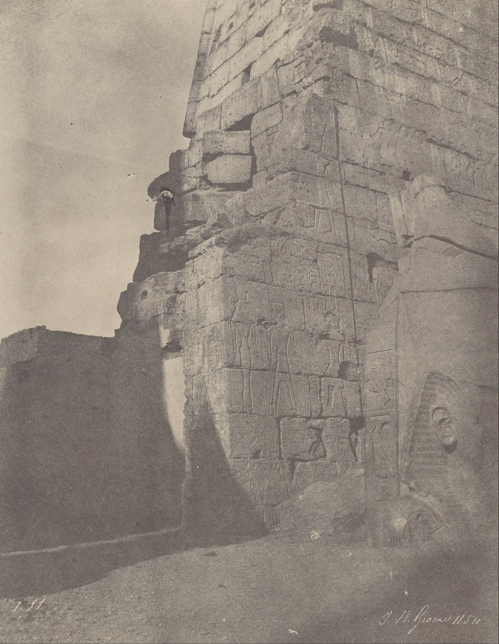 Louqsor. Rzeźby historyczne Pylon, Masyw Prawy autorstwa John Beasly Greene