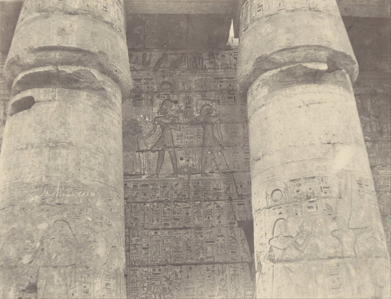 Medinet Habu, Pałac Ramzesa Méïamoun, Lewa Ściana autorstwa John Beasly Greene