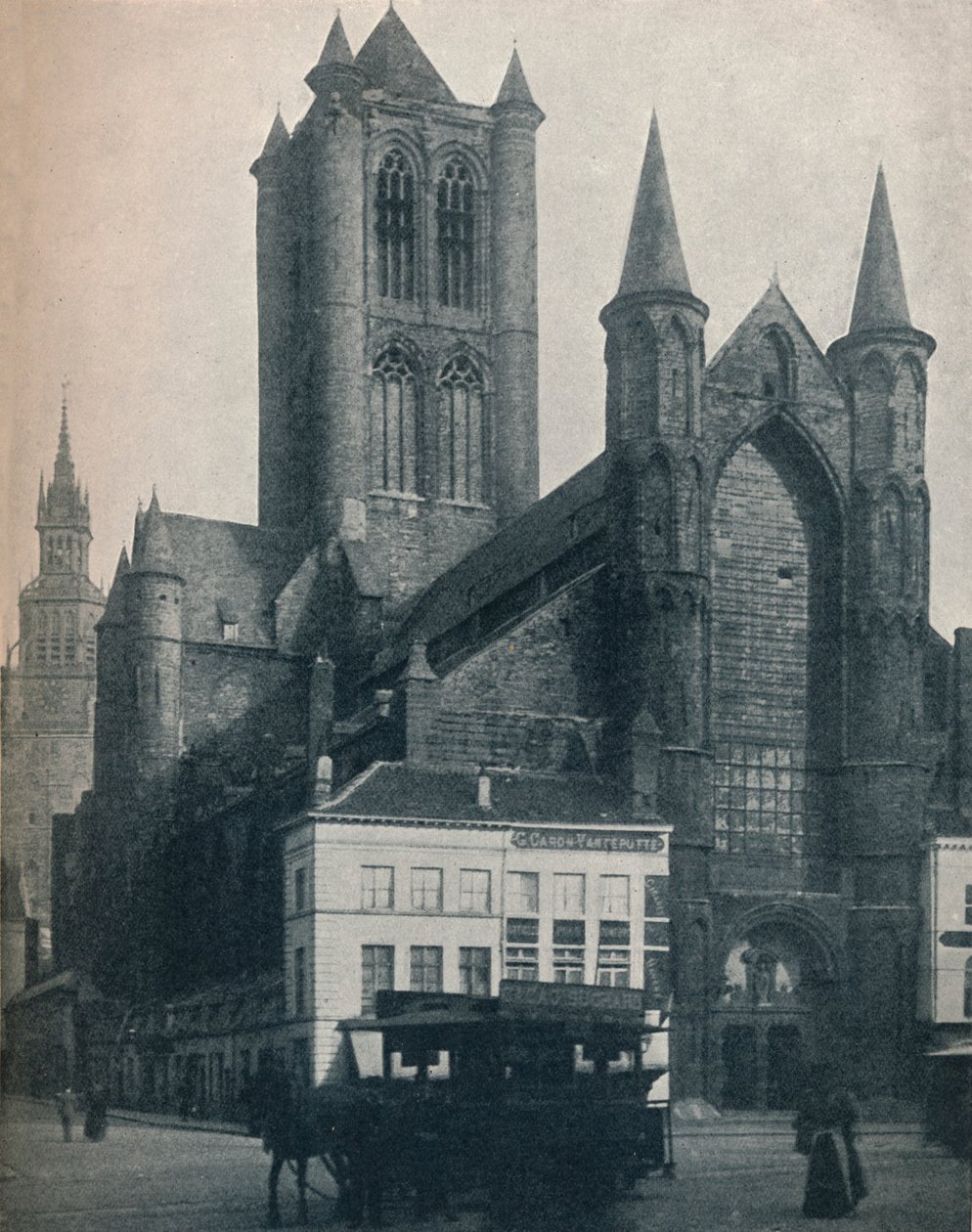 Katedra św Bawona, Gandawa, Belgia, ok. 1900 1914-1915 autorstwa John Benjamin Stone