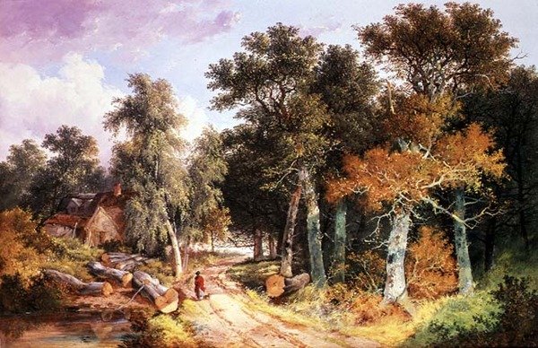 Krajobraz kraju autorstwa John Berney Ladbrooke