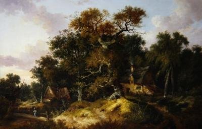 Leśne domki autorstwa John Berney Ladbrooke