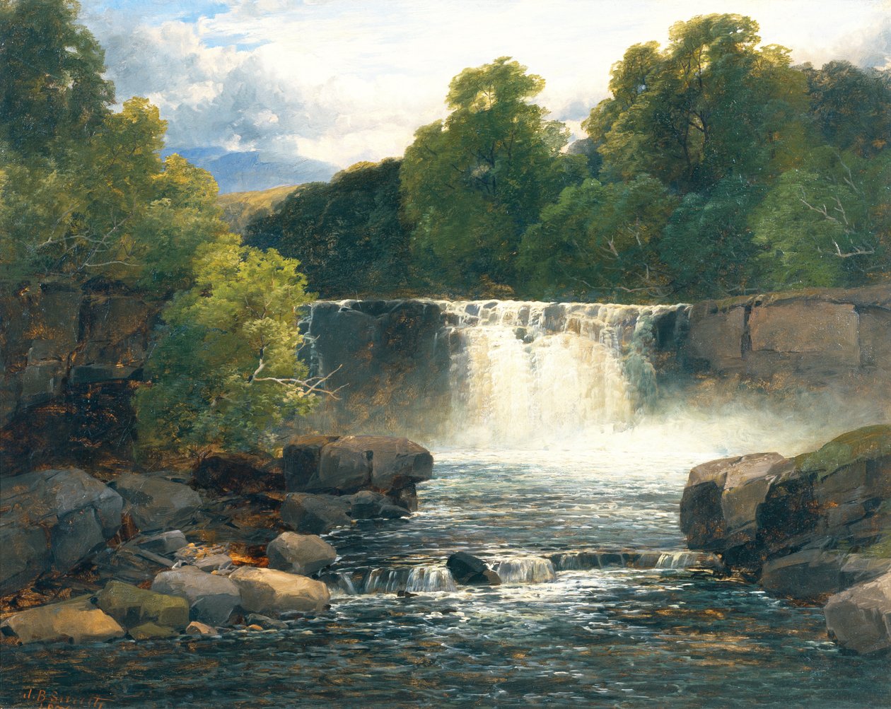Wodospad na Małym Neath autorstwa John Brandon Smith