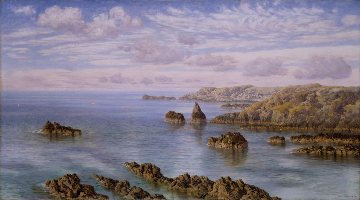Południowe wybrzeże Guernsey autorstwa John Brett