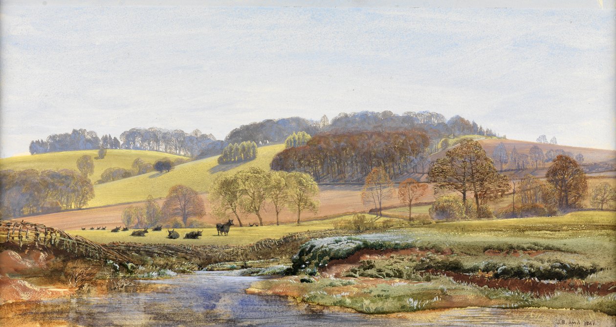 Wiosna pod Norbury, 1861 autorstwa John Brett