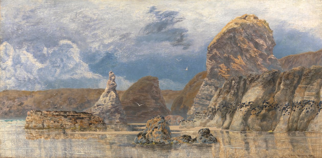 Płycizny Hareslade Cove, Gower autorstwa John Brett