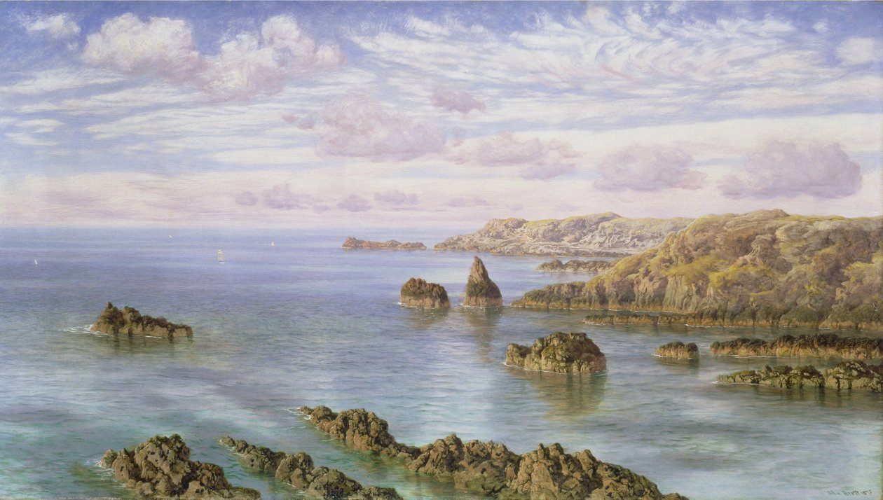 Południowe wybrzeże Guernsey autorstwa John Brett