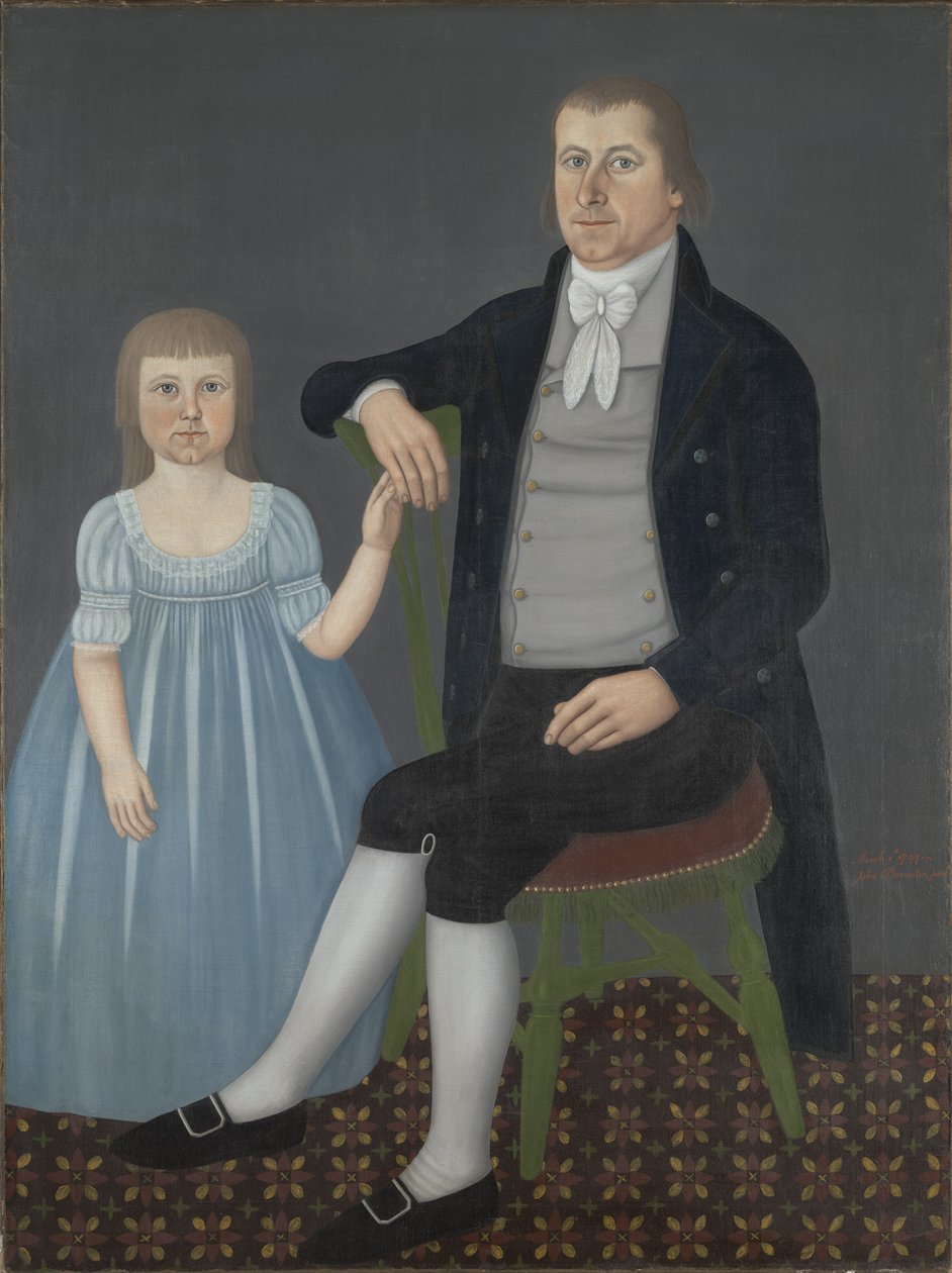 Comfort Starr Mygatt i Lucy Mygatt, 1799 autorstwa John Brewster