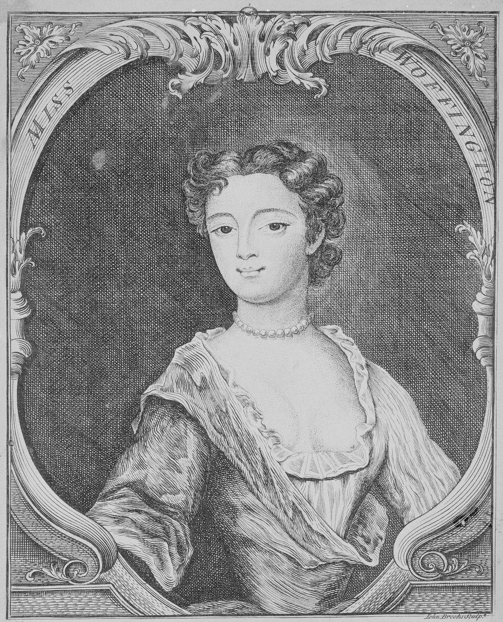 Panna Margaret Woffington, 1740 autorstwa John Brooks