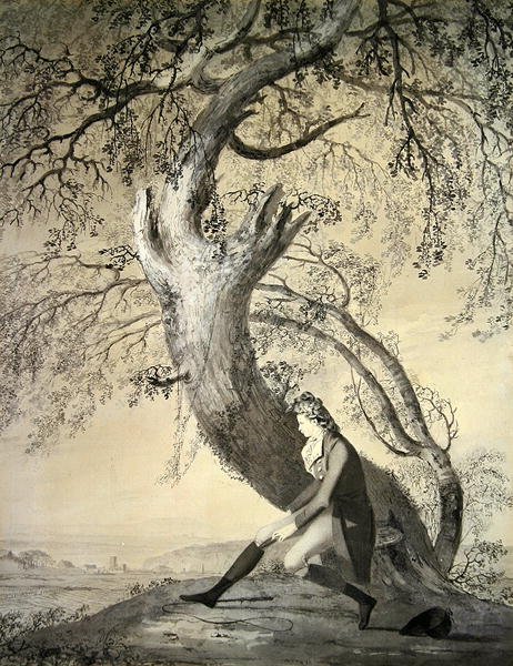 William Kerr (1763-1824), hrabia Ancram, 6. markiz Lothian (akwarela na papierze) autorstwa John Brown