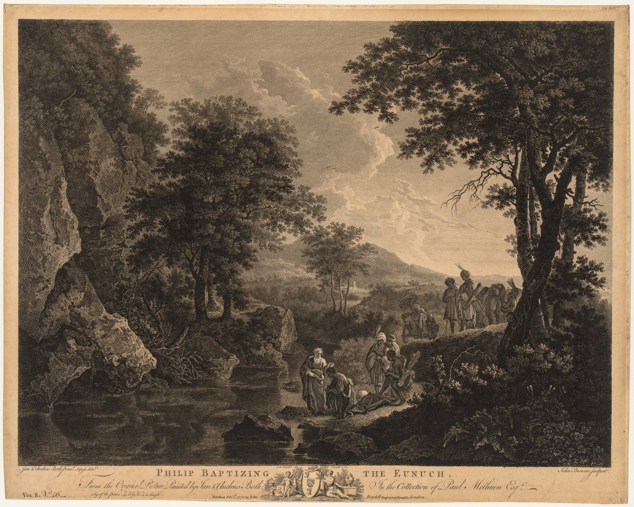 Filip chrzci eunucha autorstwa John Browne