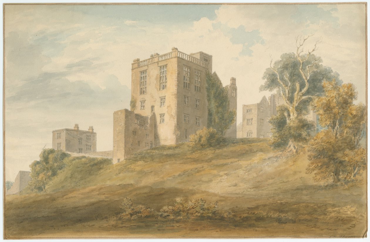 Derbyshire - Hardwick Hall [Stary] - Pozostałości autorstwa John Buckler