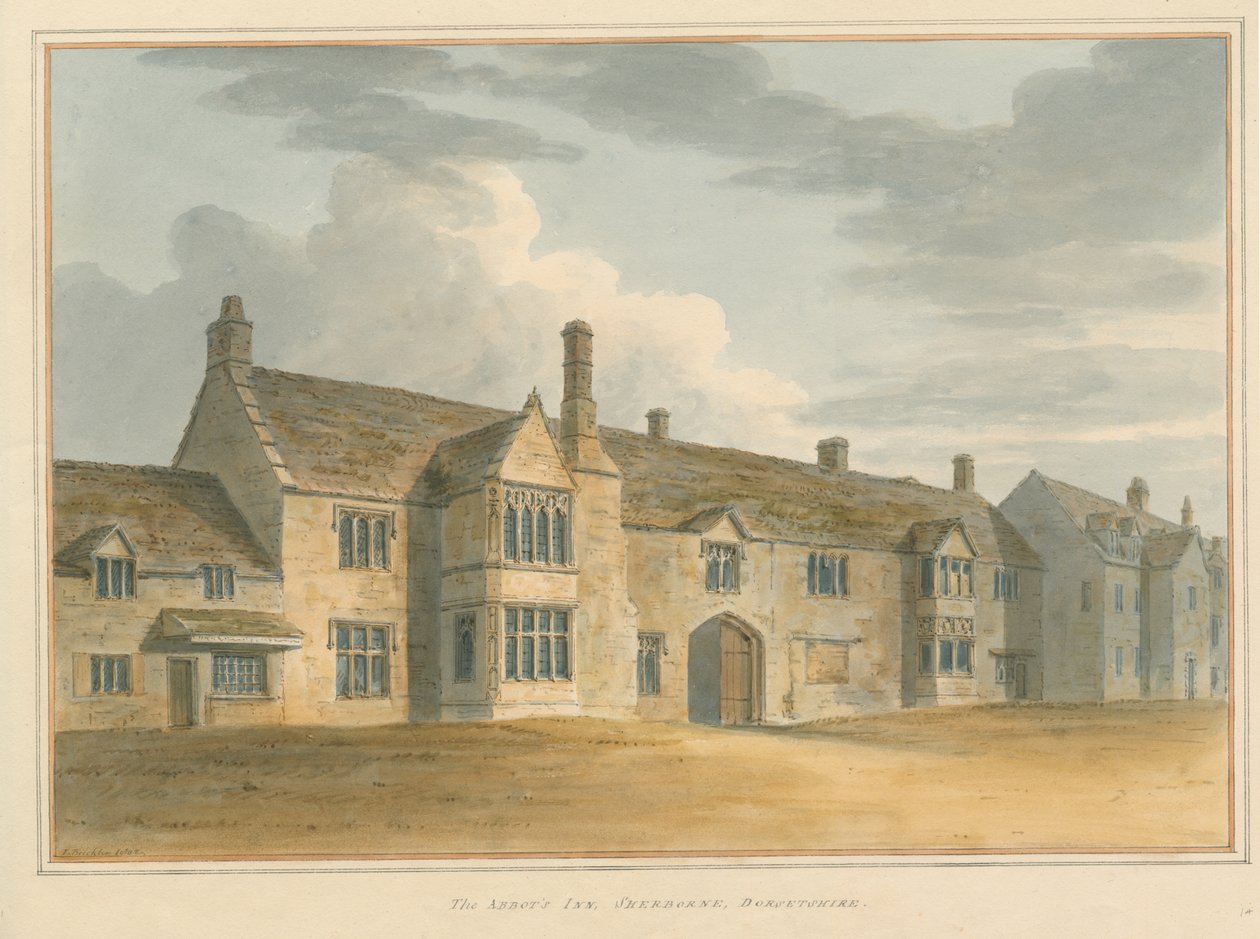 Dorset - Sherborne - Karczma Opata, 1802 autorstwa John Buckler