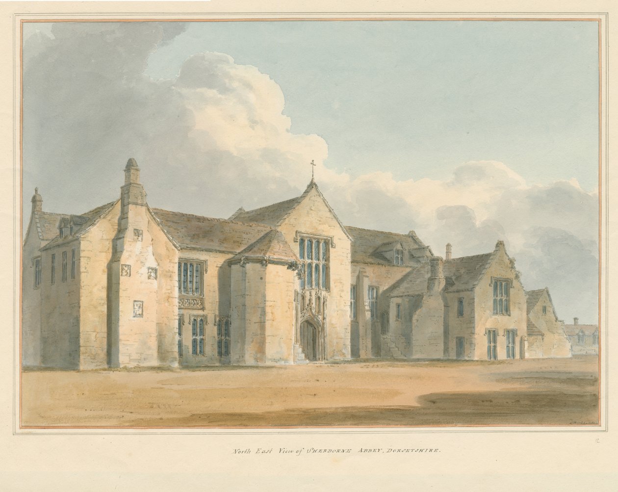 Dorset - Opactwo Sherborne, 1802 autorstwa John Buckler
