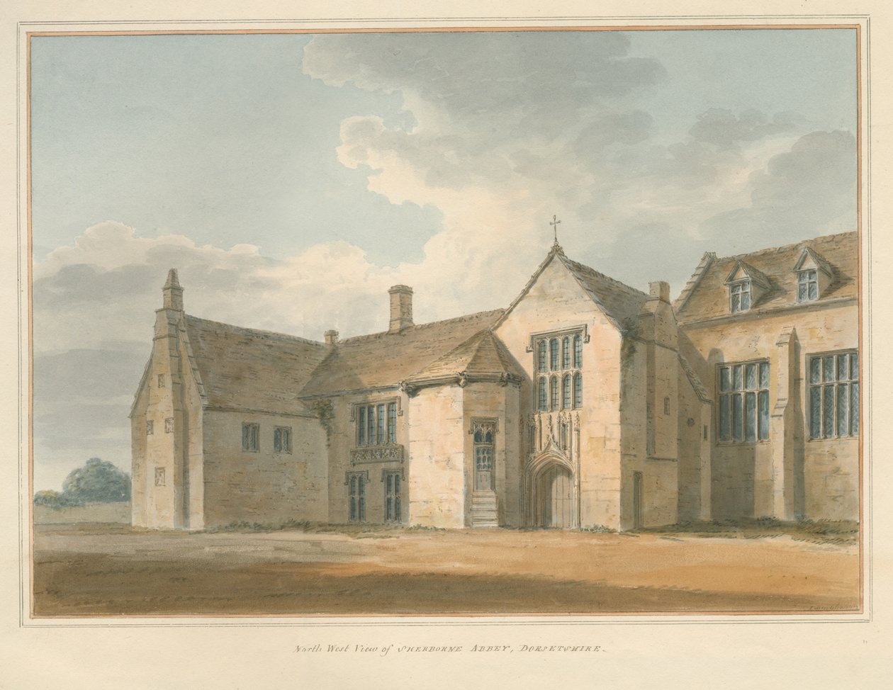 Dorset - Opactwo Sherborne, 1802 autorstwa John Buckler
