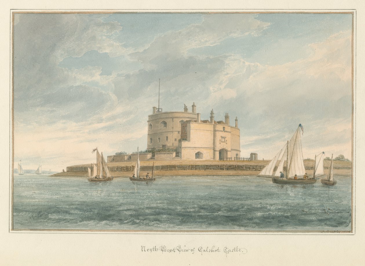 Hampshire - Zamek Calshot autorstwa John Buckler