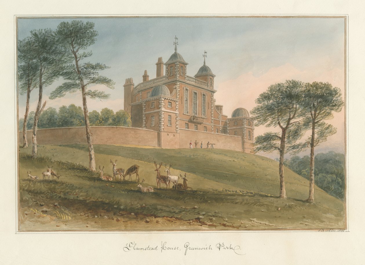 Kent – Greenwich Park – Hamstead House autorstwa John Buckler